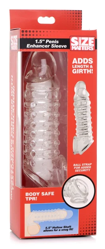 1.5 Inch Penis Enhancer Sleeve – Clear