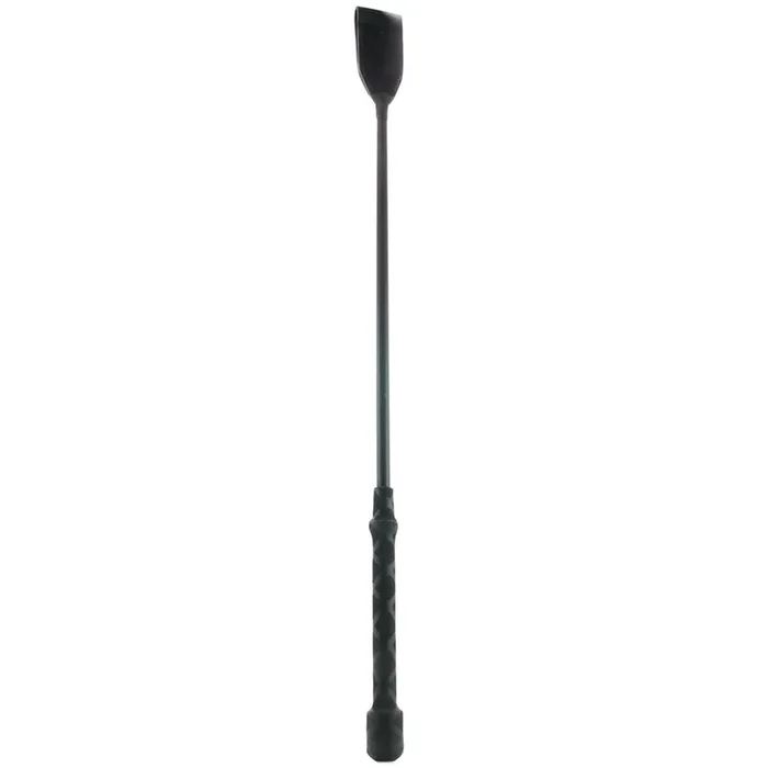 26″ LEATHER FLEXI CROP BLACK