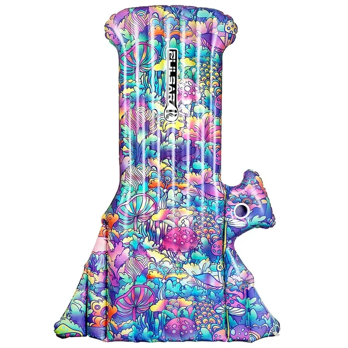 6ft Inflatable Bong Pool Float – Neon Shrooms