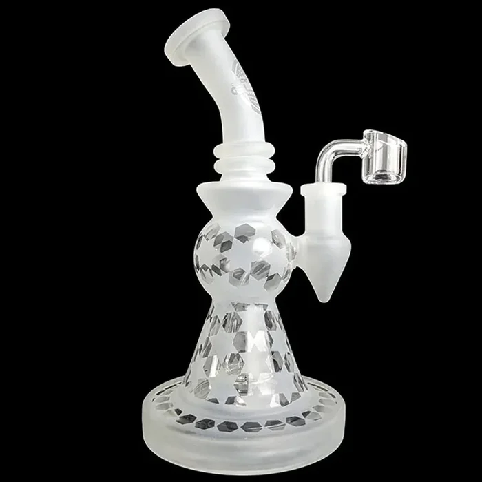 9″ Frosted “Starlight” Cone Showerhead Perc Dab Rig