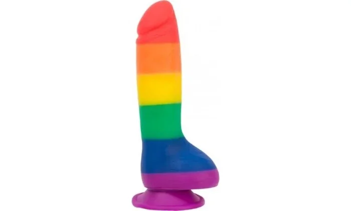 Addiction – Justin Rainbow Silicone Dildo – 19 cm