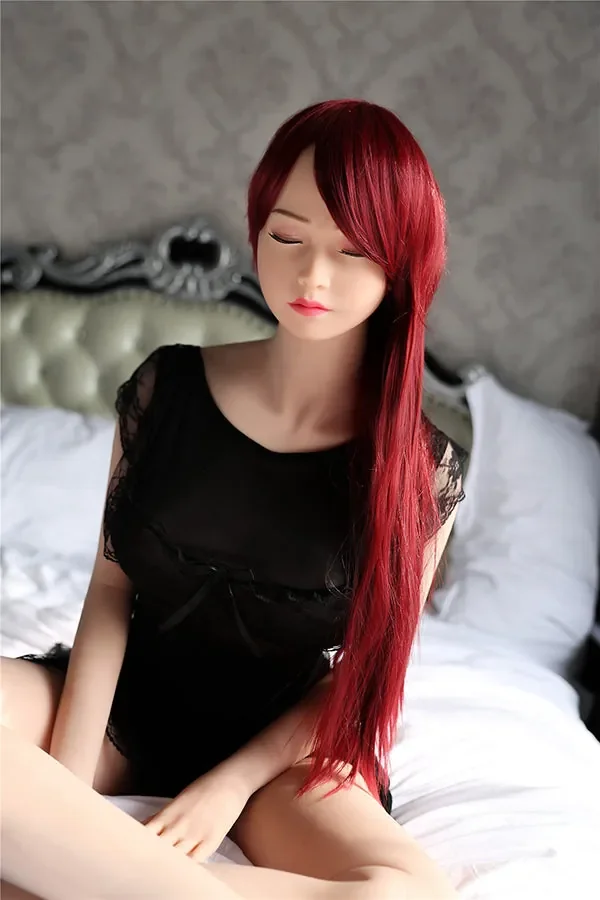 Aibei Doll | 158cm/5ft2 Redhead Eyes Closed Sex Doll – Beverly