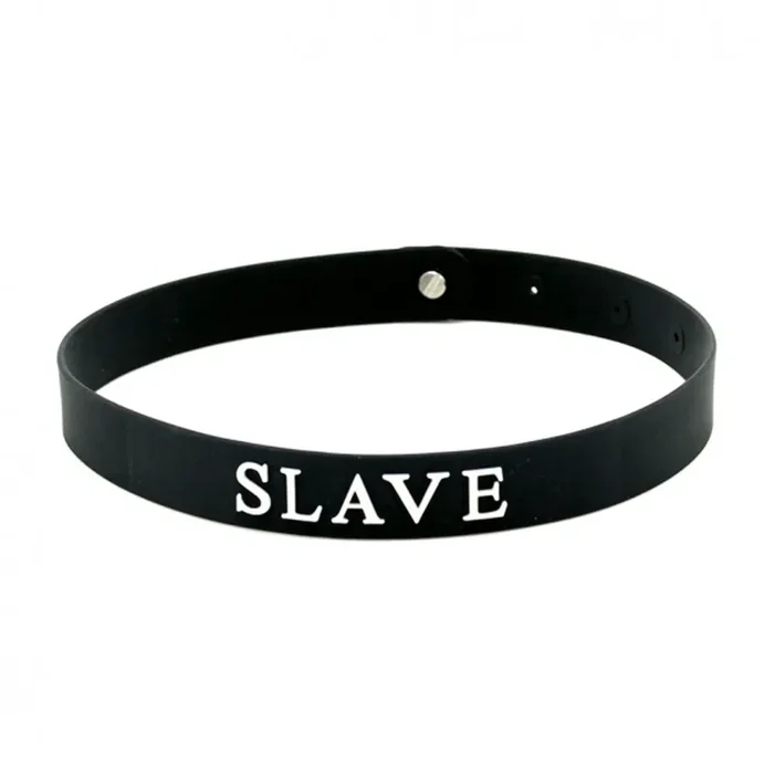 Black Silicone ‘Slave’ Collar