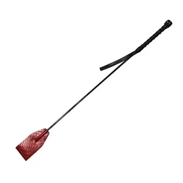 Burgundy Anaconda Riding Crop