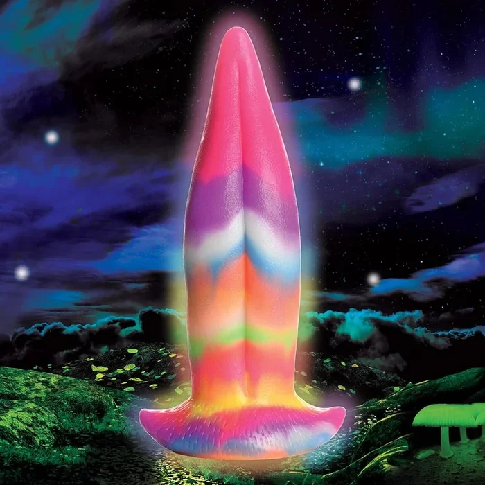 Creature Cocks Unicorn Kiss Silicone Tongue Dildo – Glow in the Dark