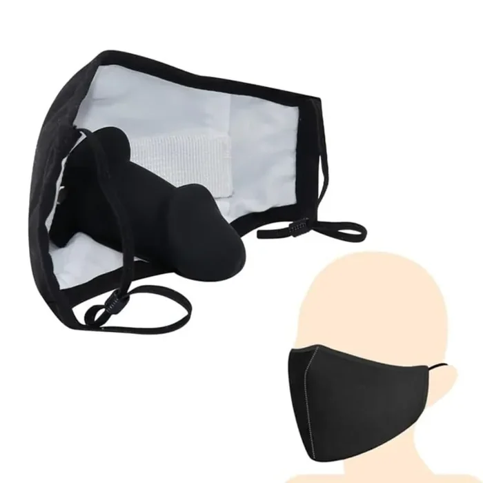 Dil-do Strap-On Mask with Removable Silicone Dildo