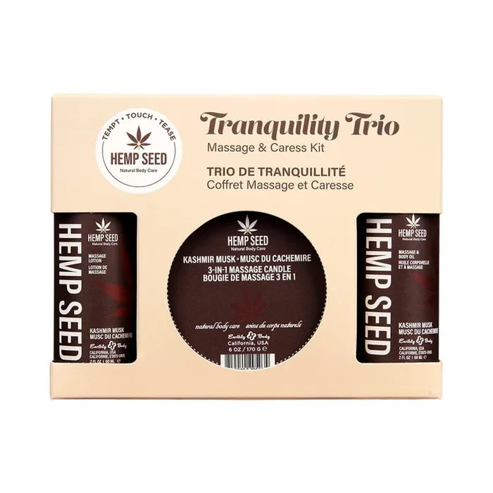 Earthly Body Hemp Seed Massage in a Box Gift Set