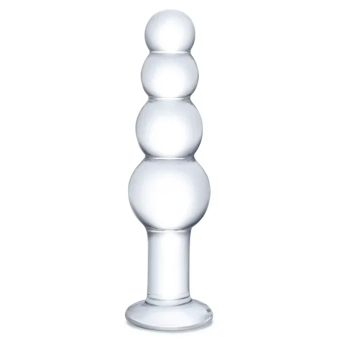 GLAS BEADED ANAL PLUG 7.25″