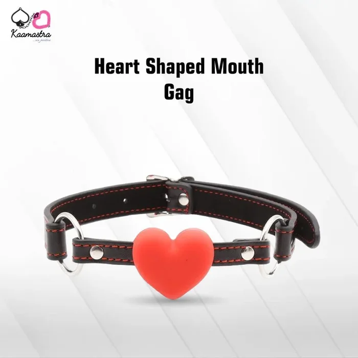 Kaamastra Heart Beat Silicone Heart Shaped Mouth Gag