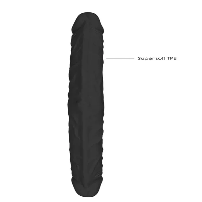 Real Rock Double Dong 14″ (Black)