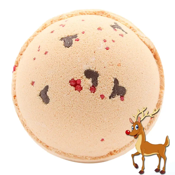 Reindeer and Red Nose Bath Bomb – Toffee & Caramel
