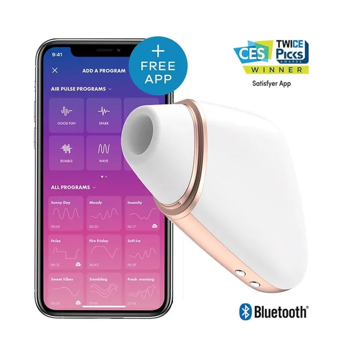 Satisfyer App Enabled Lover Triangle – White