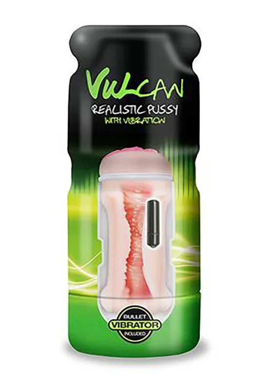 Vulcan Realistic Pussy w/Vibration, Cream – Male Hand Masturbation